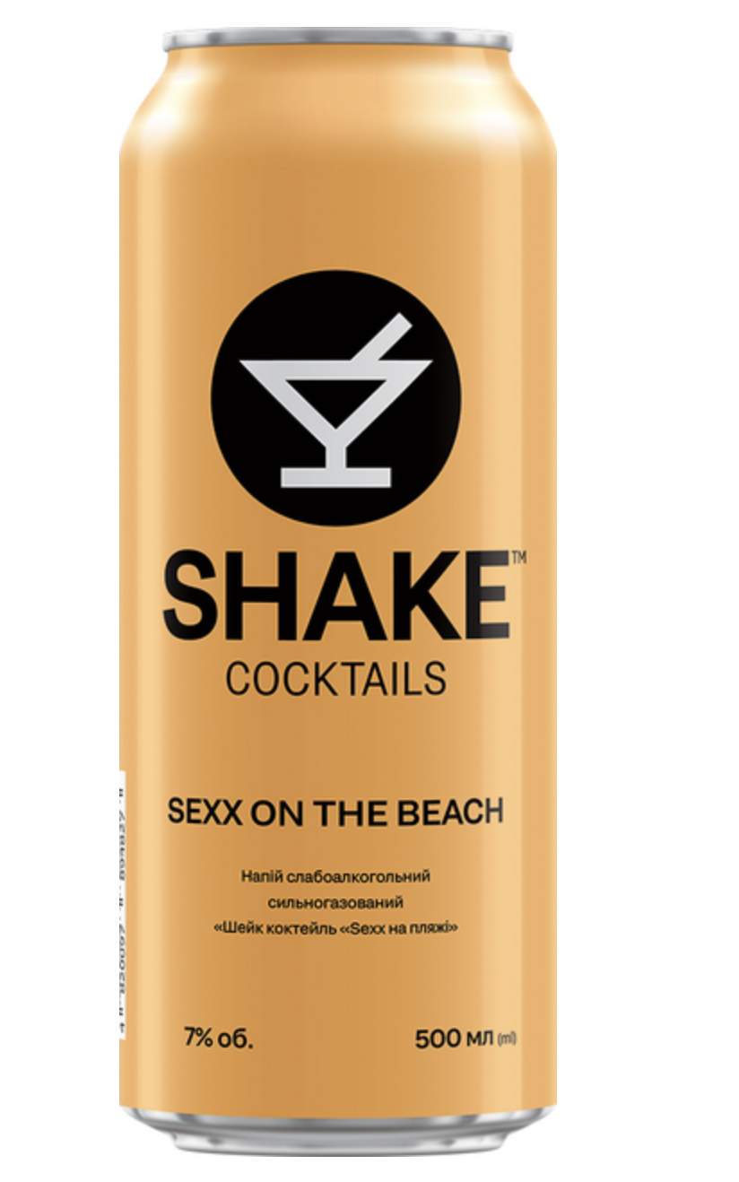 Напій Shake Sexx on the beach с/а газ. 7% 0.5 л з/б